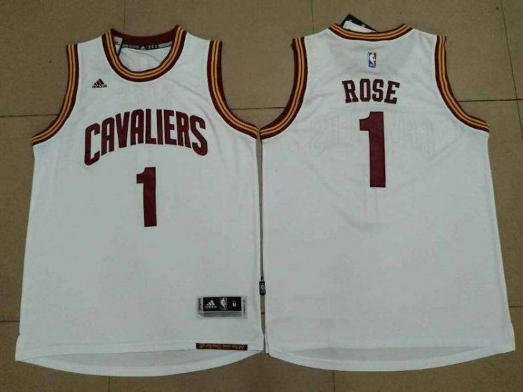 Men Cleveland Cavaliers #1 Rose White NBA Jerseys->cleveland cavaliers->NBA Jersey